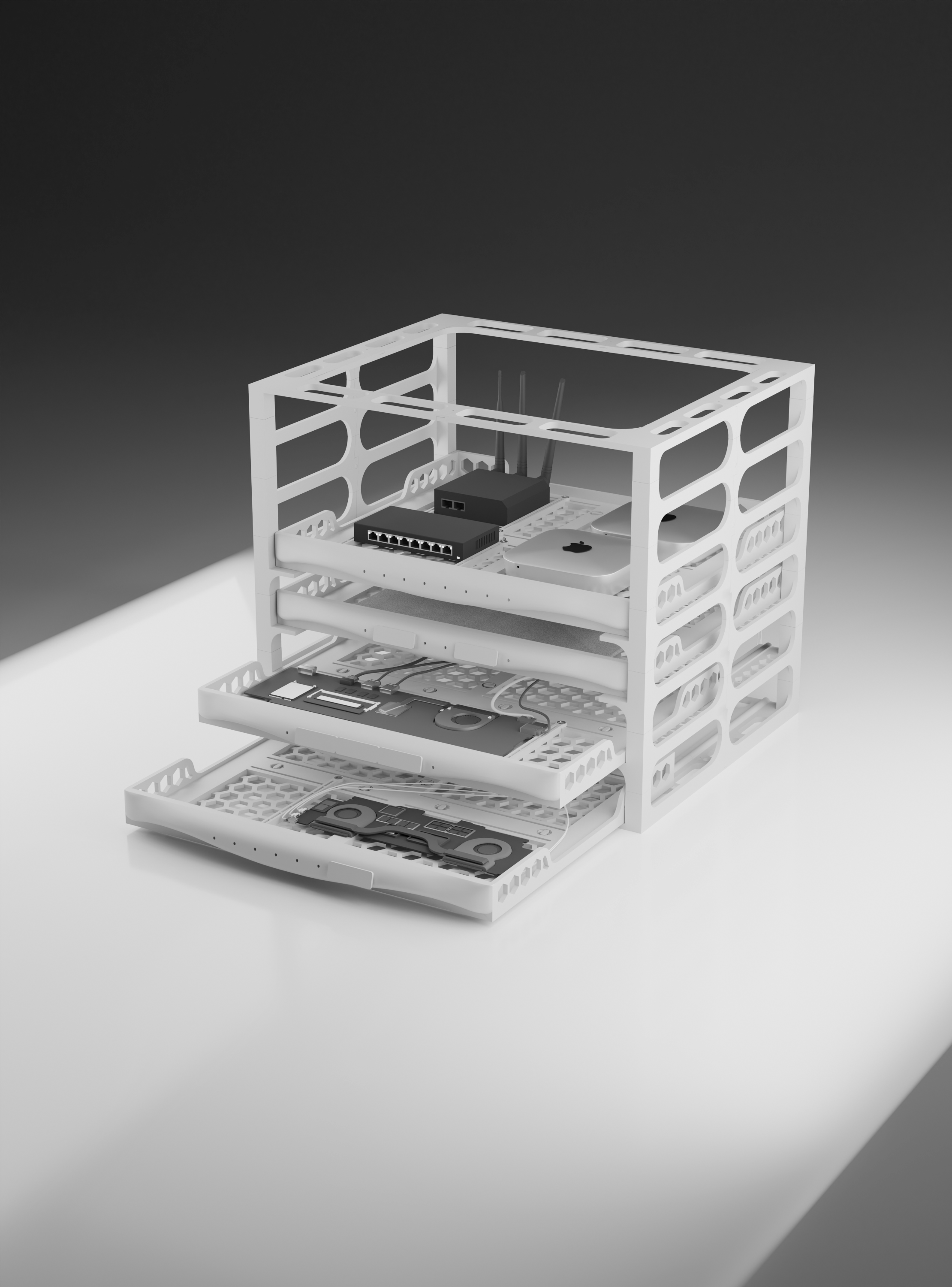 Picture of the Sunflower 3D Printed Rack